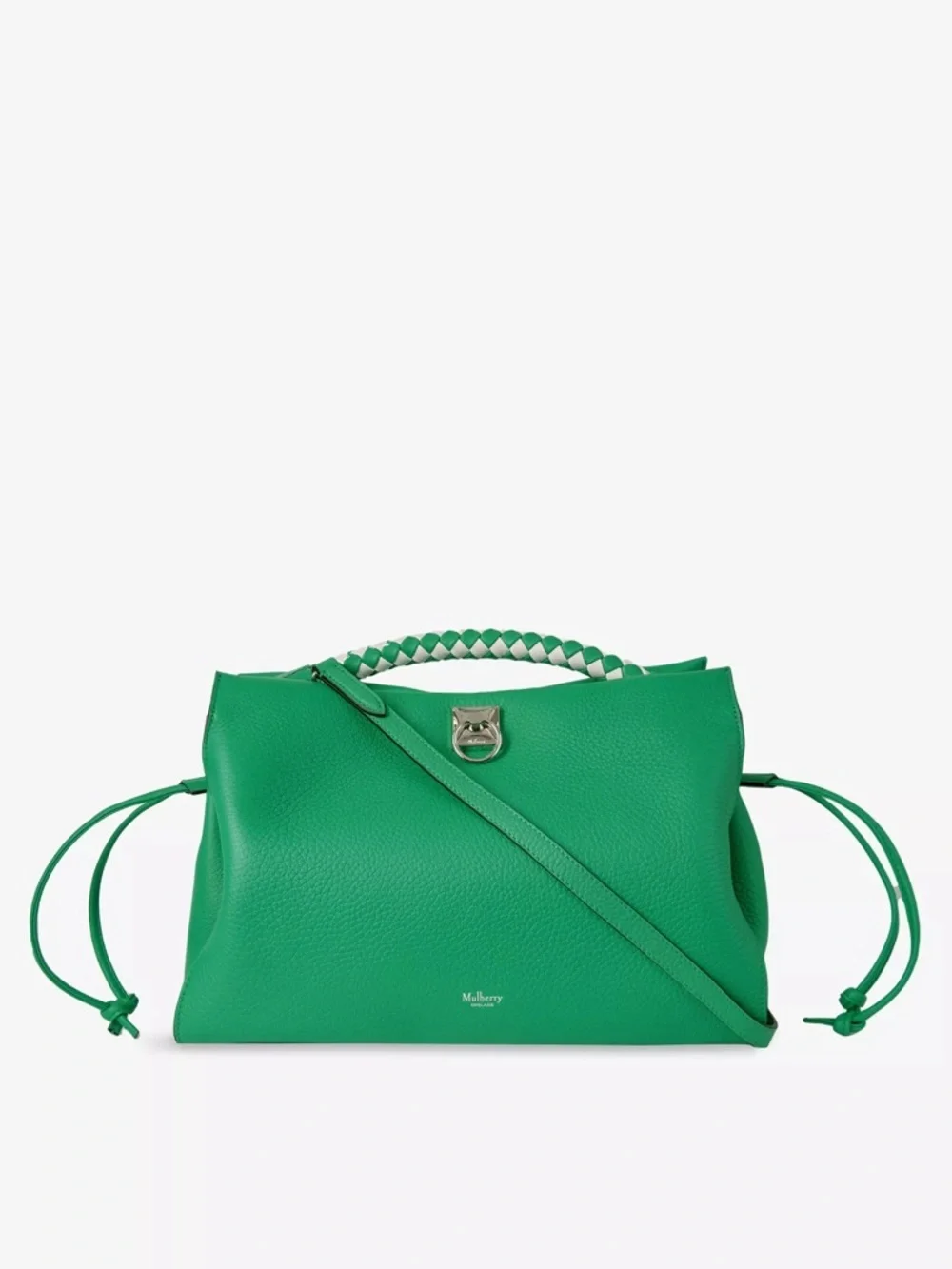 MULBERRY IRIS Green Leather Top-Handle Women’s Bag. NWOT